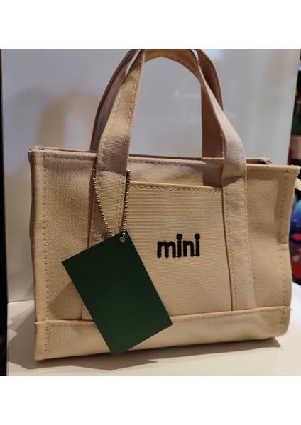 Kadın Kanvas El ve Omuz Çantası Mn