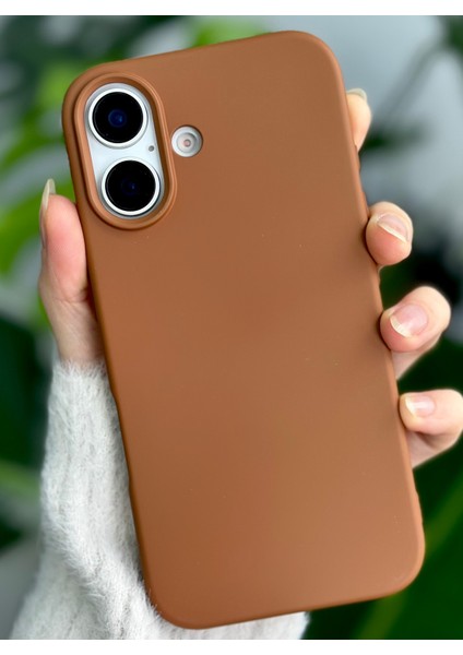 Iphone 16 Plus Uyumlu Içi Kadife Esnek Silikon Leke Tutmaz Lansman Kılıf