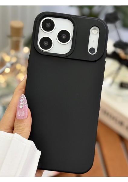 Iphone 17 Promax Uyumlu Içi Kadife Leke Tutmaz Sıvı Silikon Lansman Kılıf