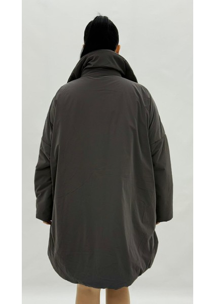 Büyük Beden Çift Taraflı Oversize Kadın Şişme Mont fırsatları