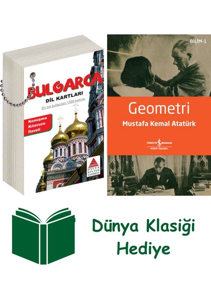 Bulgarca Dil Kartları + Geometri + Dünya Klasiği Hediye