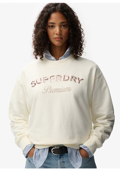Beyaz Kadın Sweatshırt W2012455A fiyatları