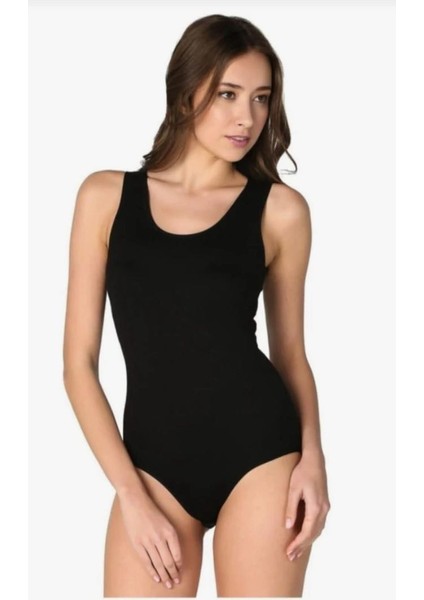 Kadın Elastan Geniş Askılı Beyaz Badi Çıtçıtlı Badi – %94 Pamuk %6 Elastan