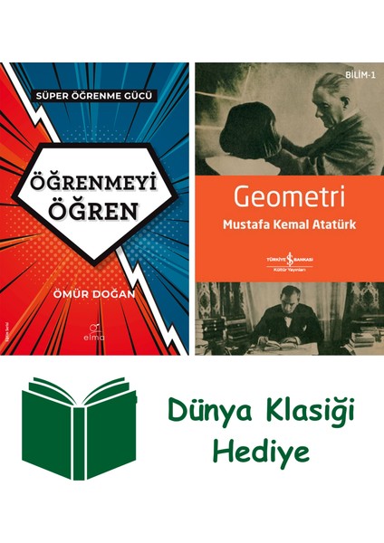 Öğrenmeyi Öğren - Süper Öğrenme Gücü + Geometri + Dünya Klasiği Hediye