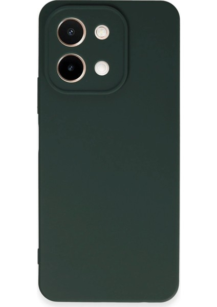 Vivo Y28 Kılıf First Silikon - Koyu Yeşil - FKU5738-7627