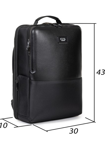 Stil Sahibi Profesyonellik: Hakiki Deri & Kumaş Laptop Sırt Çantası