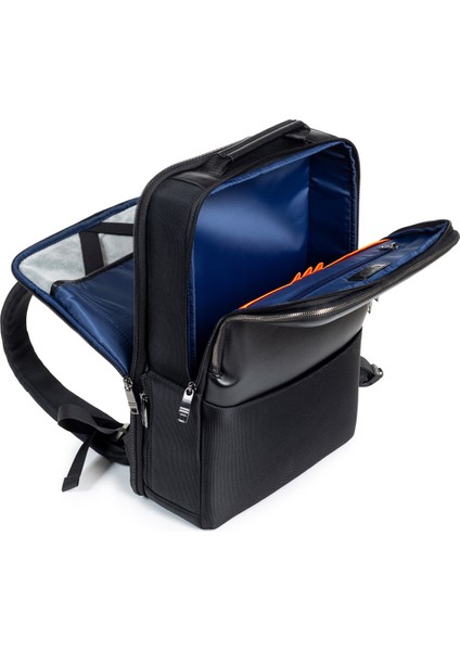 Stil Sahibi Profesyonellik: Hakiki Deri & Kumaş Laptop Sırt Çantası