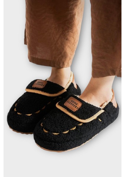 Pofuduk Ses Yapmaz Eva Taban Kadın Panduf Siyah fırsatları