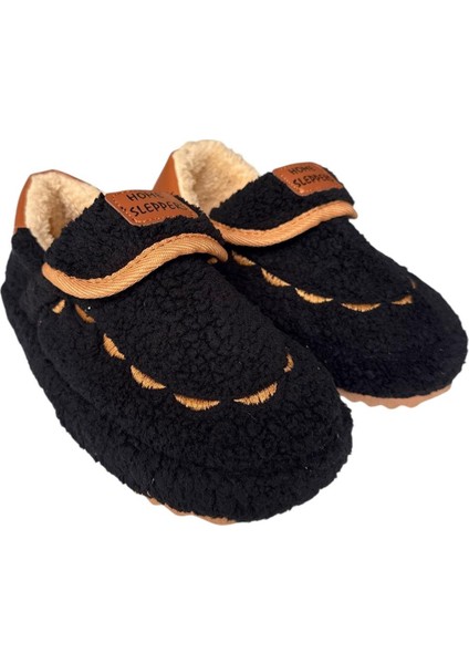 Pofuduk Ses Yapmaz Eva Taban Kadın Panduf Siyah