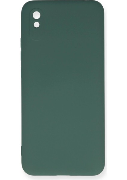 Xiaomi Redmi 9A Kılıf Nano Içi Kadife Silikon - Koyu Yeşil - FKU6004-9491