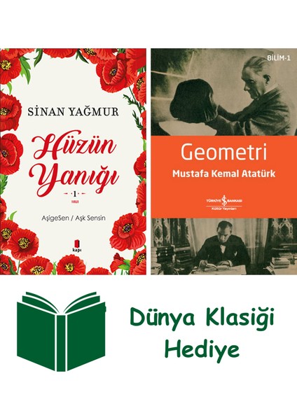 Hüzün Yanığı + Geometri + Dünya Klasiği Hediye