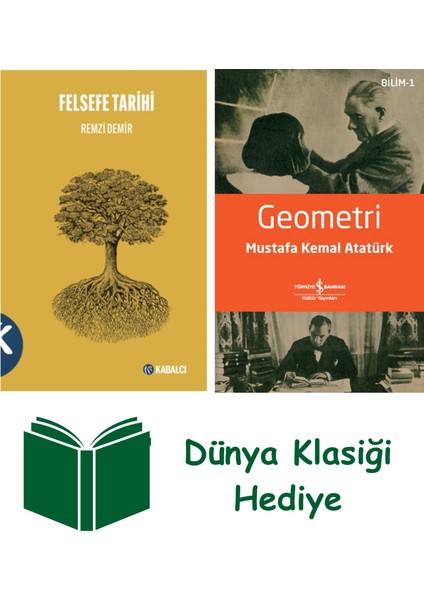 Felsefe Tarihi + Geometri + Dünya Klasiği Hediye
