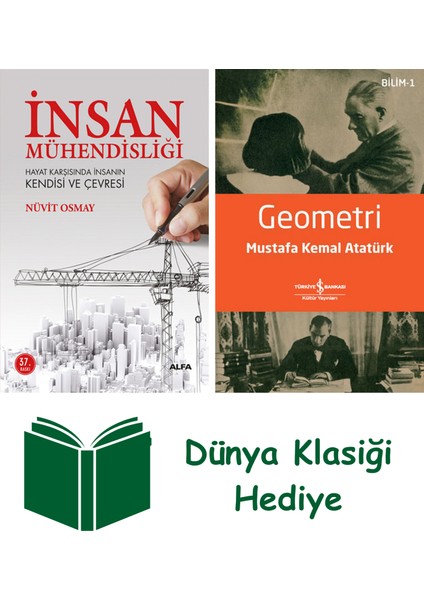 Insan Mühendisliği + Geometri + Dünya Klasiği Hediye