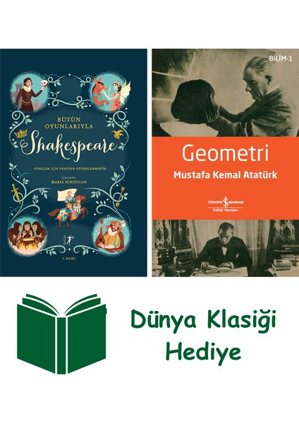 Bütün Oyunlarıyla Shakespeare (Ciltli) + Geometri + Dünya Klasiği Hediye