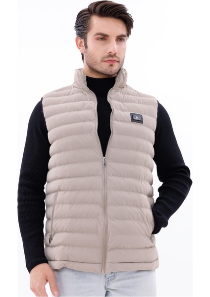Erkek Nova Kumaş Şişme Yelek Hafif Dolgulu Fermuarlı Cepli Su Itici Rahat Kalıp fırsatları