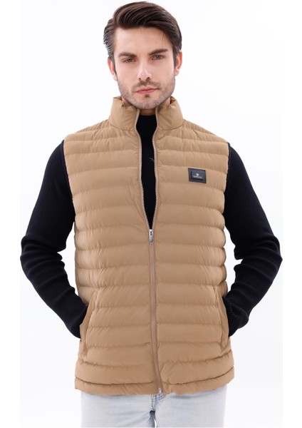 Erkek Nova Kumaş Şişme Yelek Hafif Dolgulu Fermuarlı Cepli Su Itici Rahat Kalıp fiyatları