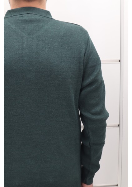 Fistan Store Erkek Düz Klasik Kesim Rahat Kalıp Polo Yaka Tek Cepli Kışlık Yünlü Kazak fırsatları