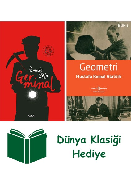 Germinal (Ciltli) + Geometri + Dünya Klasiği Hediye