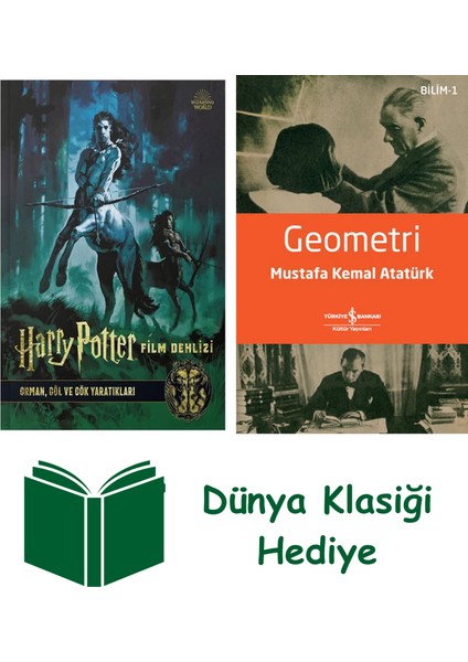 Harry Potter Film Dehlizi Kitap 1 - Orman, Göl ve Gök Yaratıkları + Geometri + Dünya Klasiği Hediye