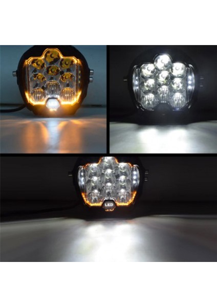 Arazi Araba Işığı Üçlü Işıklı Çalışma Işığı Far Spot Beyaz (Yurt Dışından) fırsatları