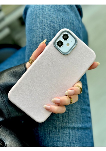 Iphone 11 Uyumlu Estetik Dokulu Deri Görünümlü Esnek Silikon Kılıf modelleri