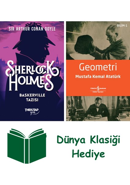 Sherlock Holmes Baskerville Tazısı + Geometri + Dünya Klasiği Hediye