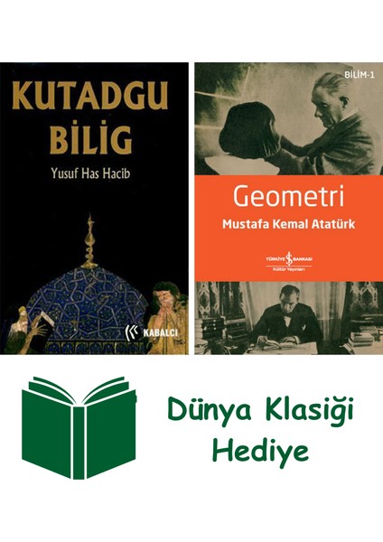Kutadgu Bilig (Ciltli) + Geometri + Dünya Klasiği Hediye
