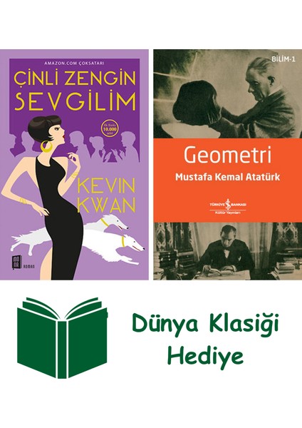 Çinli Zengin Sevgilim + Geometri + Dünya Klasiği Hediye