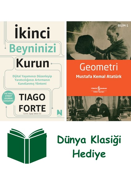 Ikinci Beyninizi Kurun + Geometri + Dünya Klasiği Hediye