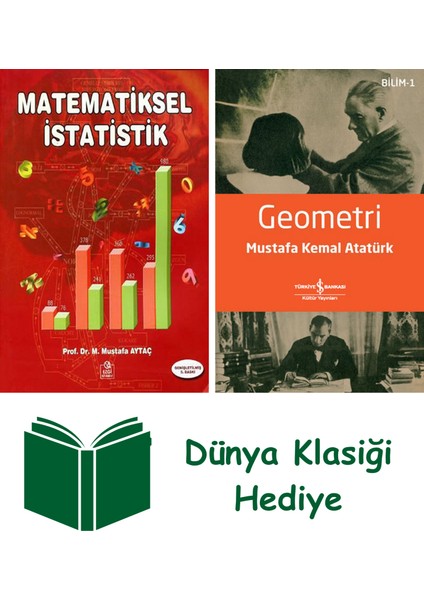 Matematiksel Istatistik + Geometri + Dünya Klasiği Hediye