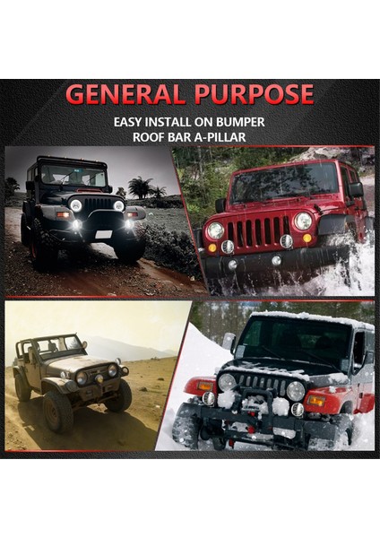 Yuvarlak LED Offroad Işıkları Pod Sis Işıkları Aydınlatma Sürüş Çalışma Işığı (Yurt Dışından) indirimleri