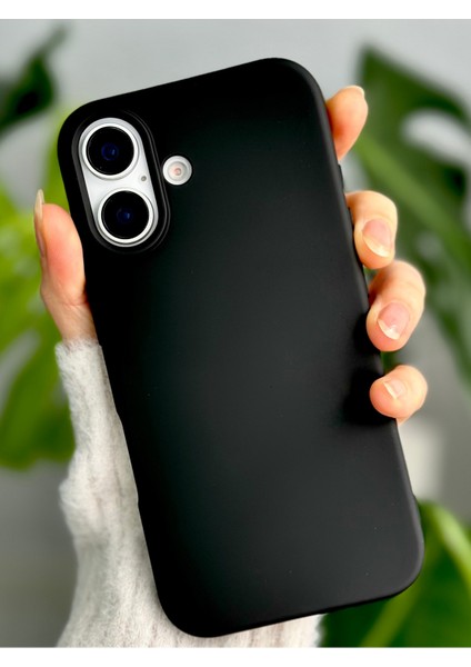 Iphone 16 Uyumlu Içi Kadife Esnek Silikon Leke Tutmaz Lansman Kılıf