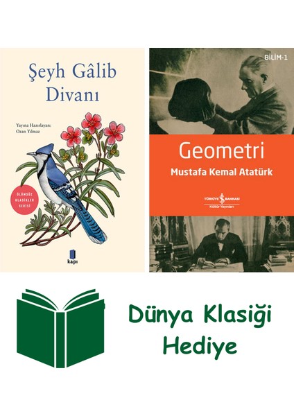 Şeyh Gâlib Divanı + Geometri + Dünya Klasiği Hediye