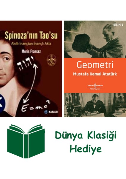 Spinozanın Taosu + Geometri + Dünya Klasiği Hediye