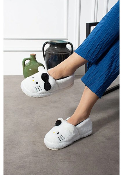 Pitty Hello Figürlü Kadın Yumuşak Peluş Kumaş Içi Tüylü Rahat Ev Içi Terlik fiyatları