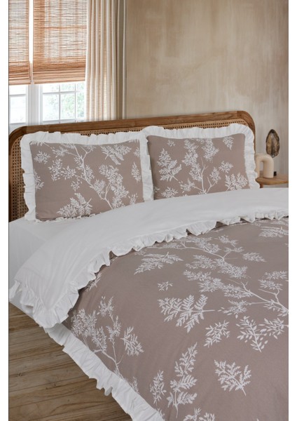 %100 Pamuk Fırfırlı Çift Kişilik Nevresim Takımı fiyatları