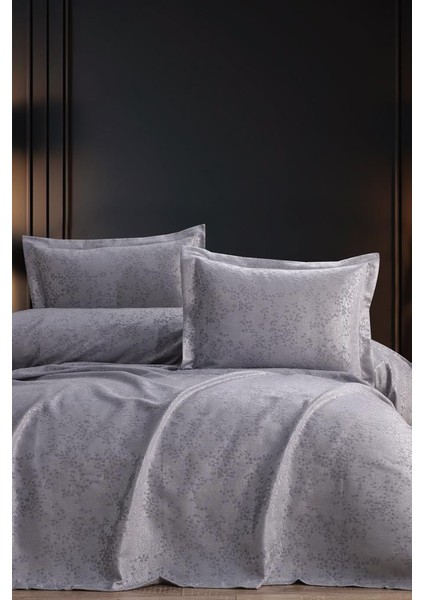 Burçak 3 Parça Çift Kişilik Pike Takımı 240X260 Gri