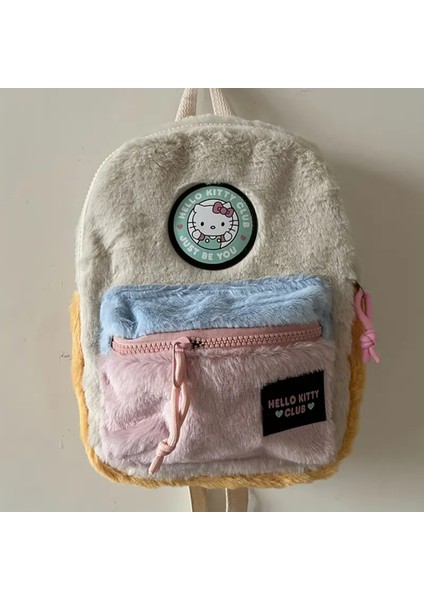 Hello Kitty Figürlü Pelüş Sırt Çantası Küçük Boy (27CM*21CM)