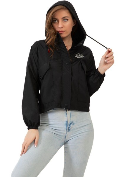 Kadın Su Geçirmez ve Rüzgara Dayanıklı Kapüşonlu Çıt Çıtlı Mevsimlik Yağmurluk fiyatları