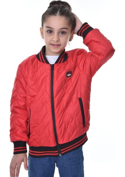 Kız Çocuk Kolej Yaka Astarlı Su ve Rüzgar Geçirmez Fermuarlı Mont Ceket indirimleri