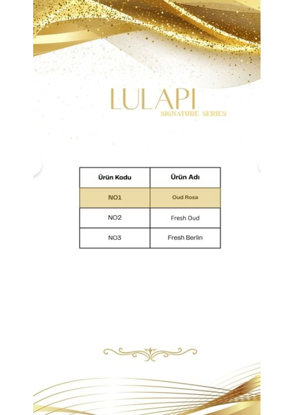 Signature Series Oud Rosa No1 Lulapi Signature Series Oud Rosa No1– Derin, Zarif ve Kalıcı Unisex Parfüm | 100 ml fiyatları