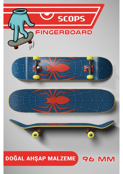 Super Hero Fingerboard – Kahraman Örümcek Temalı Parmak Kaykay