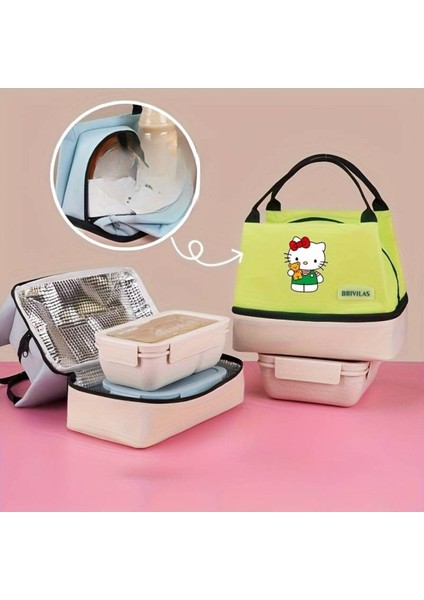 Beslenme Çantası Hello Kitty Figürlü Izoleli Sıcak Soğuk Koruma Çift Bölmeli Brılıvas AD232297 fiyatları