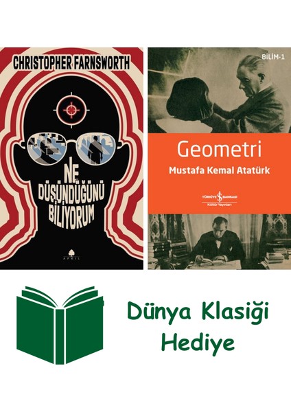 Ne Düşündüğünü Biliyorum + Geometri + Dünya Klasiği Hediye