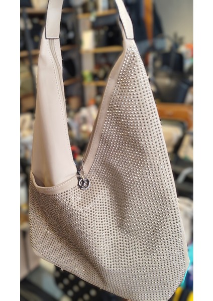 Kadın Omuz Çantası Siyah Taşlı N1030 fiyatları