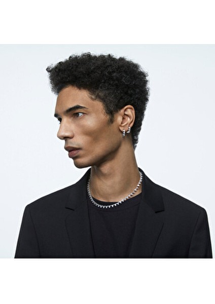 Kadın Halka Küpe Beyaz Renkli Taşlarla Şık Tasarım TH Menşeli fırsatları