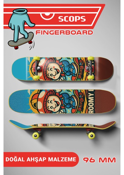 Super Hero Fingerboard – Mushroom Temalı Parmak Kaykay