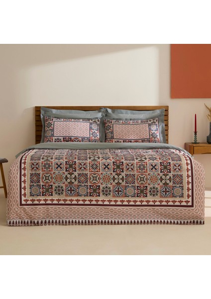 Tessera %100 Pamuk Çift Kişilik Nevresim Takımı Mint