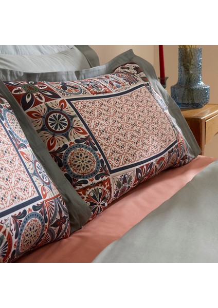 Tessera %100 Pamuk Çift Kişilik Nevresim Takımı Mint