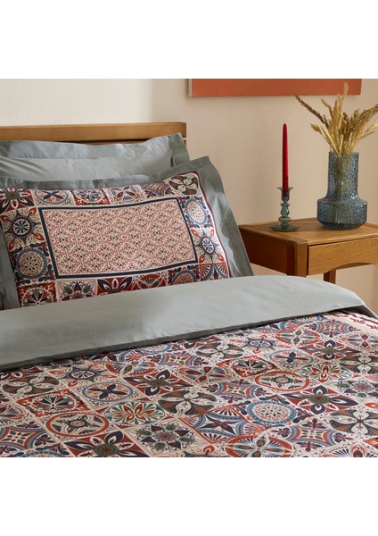 Tessera %100 Pamuk Çift Kişilik Nevresim Takımı Mint